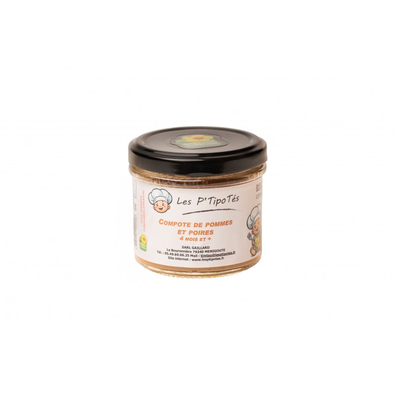 Compotée de pommes et poires 100g